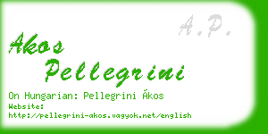 akos pellegrini business card