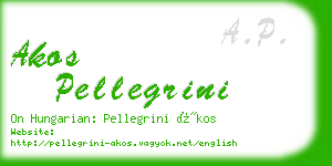 akos pellegrini business card
